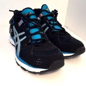 NEW-Asics Women's gel-black/blue-size 8-H350L